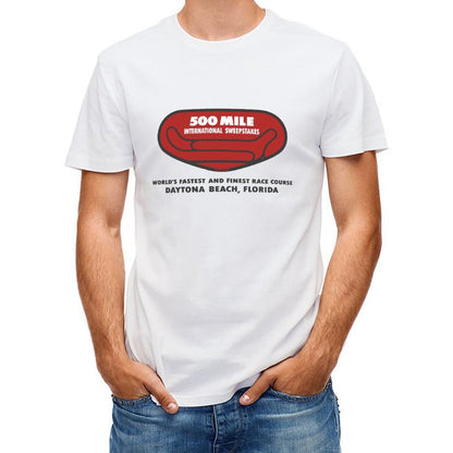 Inkmay Casual Cotton T-shirt Red Oval With Text Inside Unisex T-shirtSoftFeel EasyWear T-Shirt