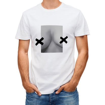 Inkmay Casual Cotton T-shirt Abstract Legs With Black Shadows Unisex T-shirtActiveStyle Print-Ready T-Shirt