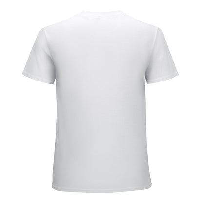 Inkmay Casual  Cotton T-shirt Abstract Geometric Shapes On Yellow Background Unisex T-shirtUltra Durable Premium T-Shirt