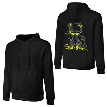 Inlex bear hooded pocket sweatshirt with back detailSeamless EverydayHoodie