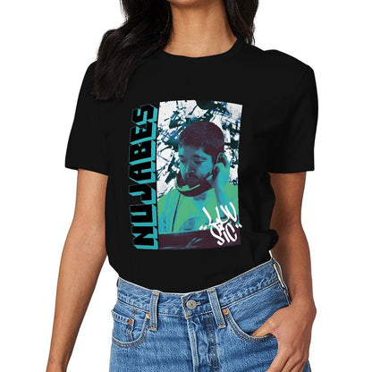 Inkmay Casual Cotton T-shirt Abstract Art With Bold Colors Unisex T-shirt
