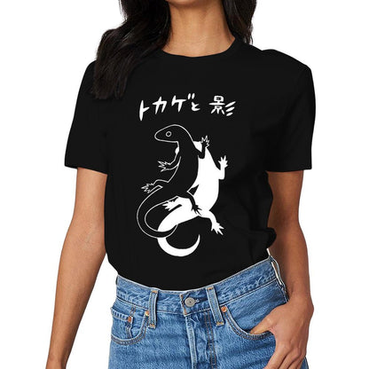 Inkmay Casual Cotton T-shirt Abstract Floral Design With Soft Colors Unisex T-shirtOutdoor Pocket Tee T-Shirt