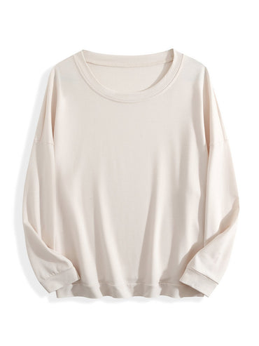 240g Crew Neck Sweatshirt - Medium Apricot-back