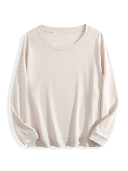 240g Crew Neck Sweatshirt - Medium Apricot-back