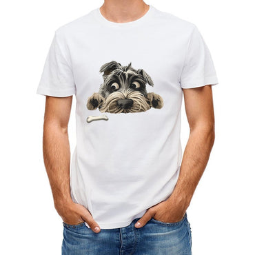 Inkmay Casual Cotton T-shirt Abstract Geometric Shapes In Bold Colors Unisex T-shirtComfort Smooth T-Shirt