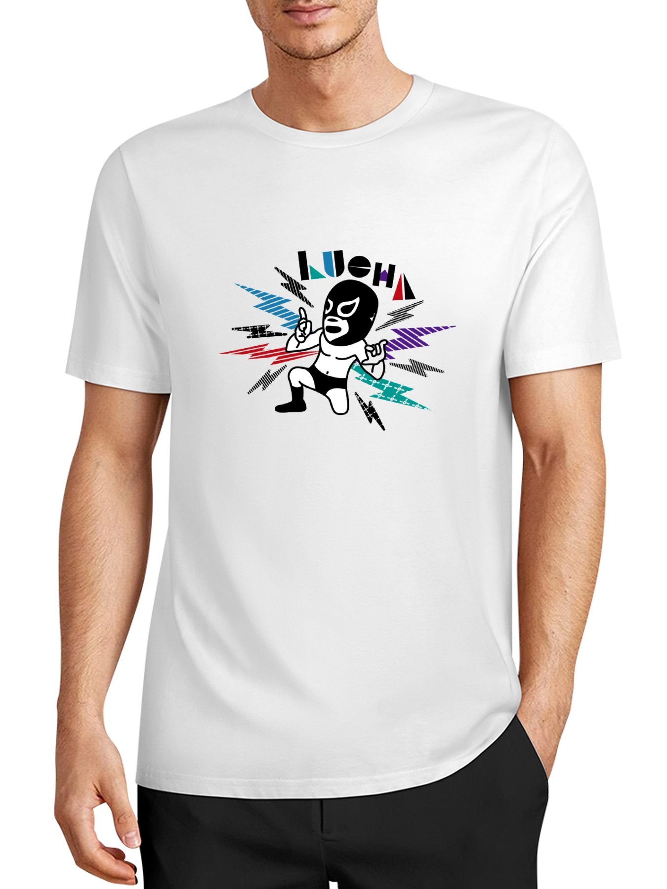Inkmay Casual Cotton T-shirt Abstract Art With Bold Colors Unisex T-shirtTimelessStyle Smooth T-Shirt