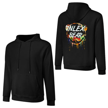 Inlex bear hooded pocket sweatshirt with back detailEasyStyle CasualHoodie