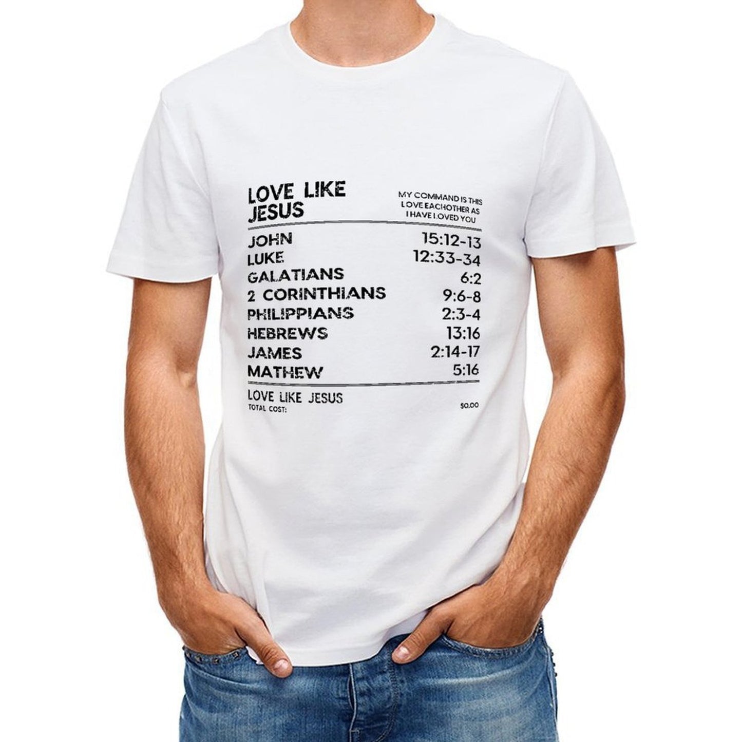 Inkmay Casual Cotton T-shirt Abstract Black And White Pattern Prints Unisex T-shirt