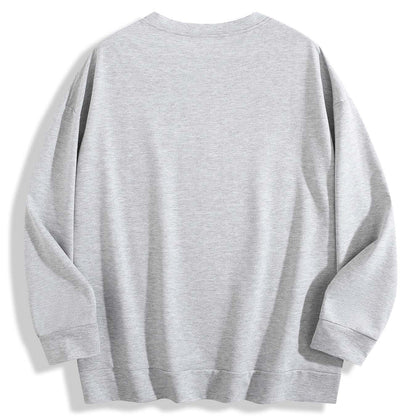 240g Crew Neck Sweatshirt - Light Gray-back