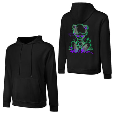 Inlex bear hooded pocket sweatshirt with back detailSoftTouch FundraisingHoodie