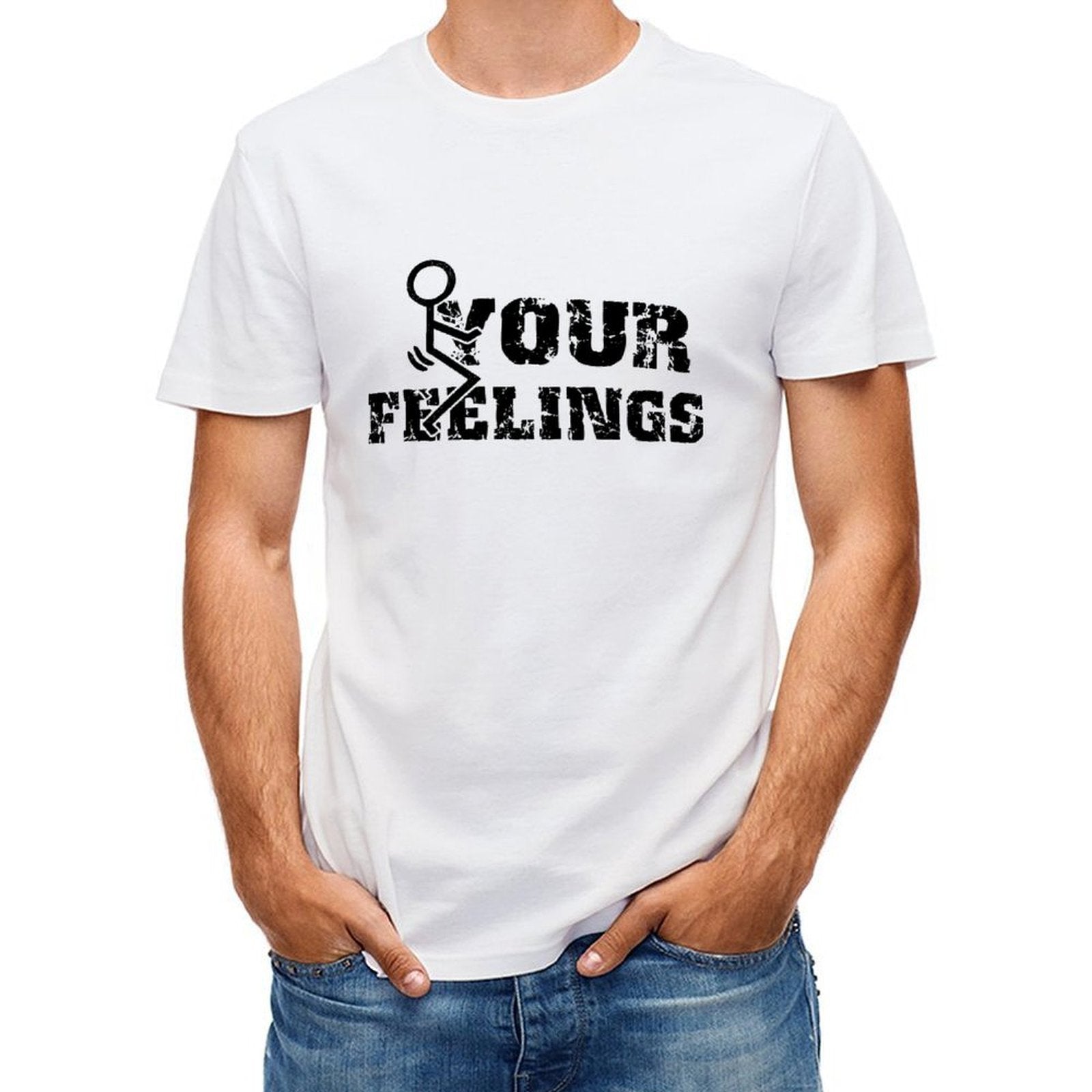 Inkmay Casual Cotton T-shirt Abstract Floral Design With Bold Colors Unisex T-shirtColorfast ComfortFit T-Shirt
