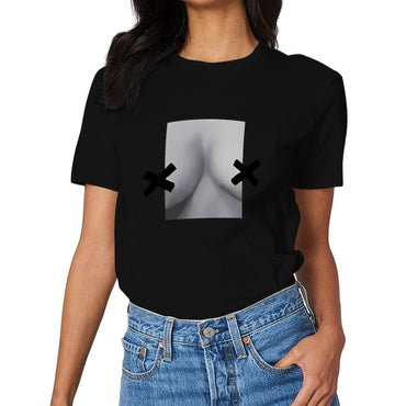 Inkmay Casual Cotton T-shirt Abstract Legs With Black Shadows Unisex T-shirtActiveStyle Print-Ready T-Shirt