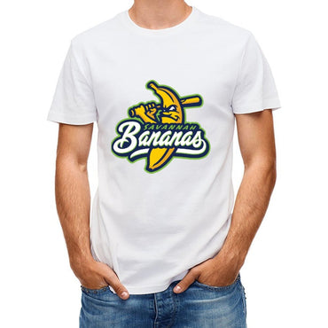 Inkmay Casual Cotton T-shirt Savannah Bananas Logo With Banana Bat Unisex T-shirtTrueComfort Neat T-Shirt