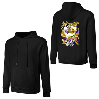 Inlex bear hooded pocket sweatshirt with back detailMinimal Eco / SustainableHoodie