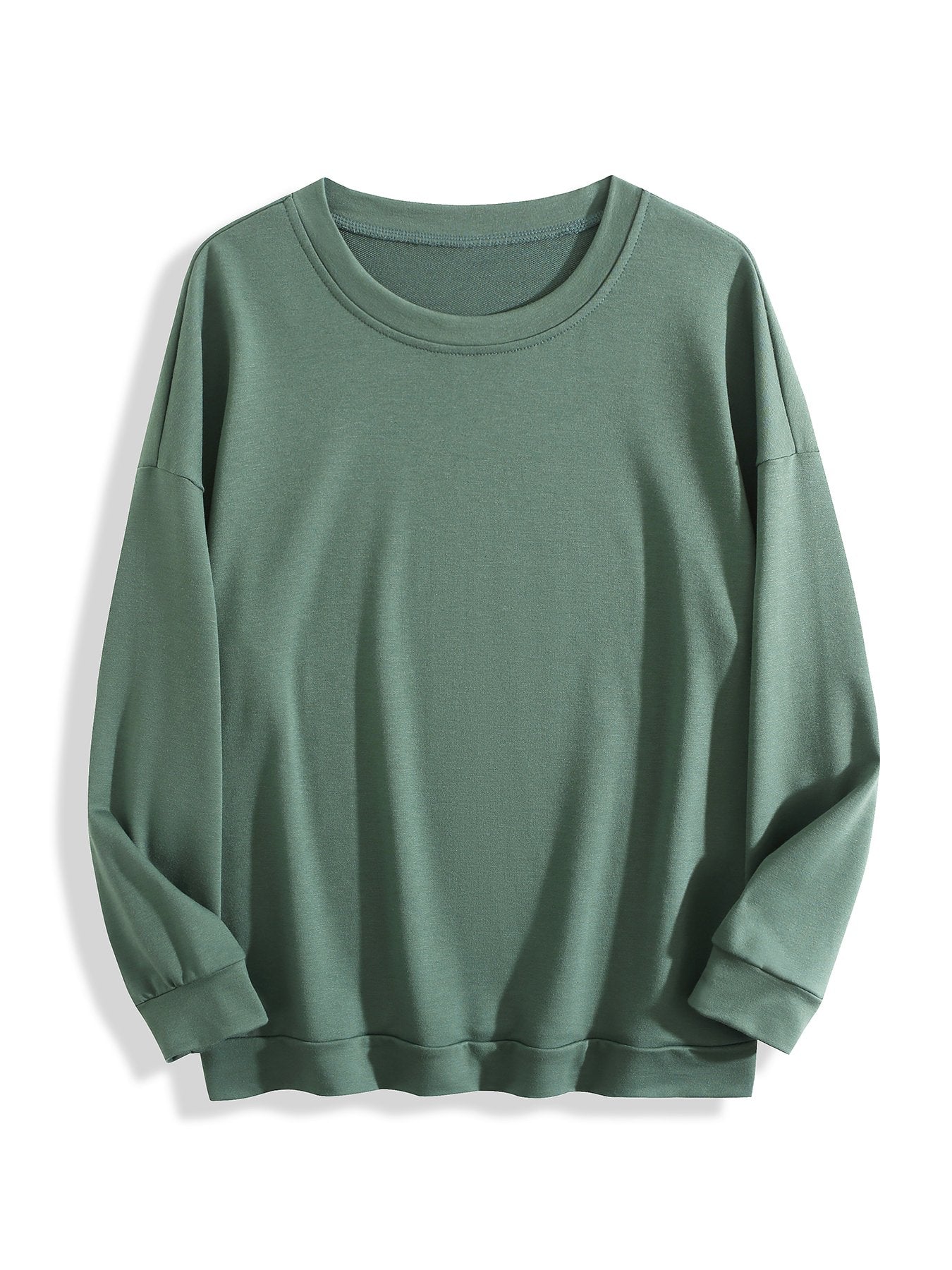 240g Crew Neck Sweatshirt - Gray-Green