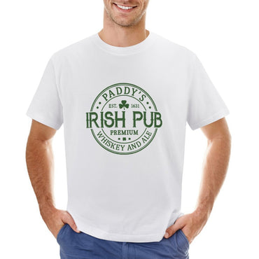 Inkmay Casual  Cotton T-shirt Solid Green Background No Patterns Unisex T-shirtChill Seamless T-Shirt