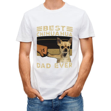 Inkmay Casual  Cotton T-shirt Dog And Hand Through Wall Hole Unisex T-shirtCityStyle Minimal T-Shirt