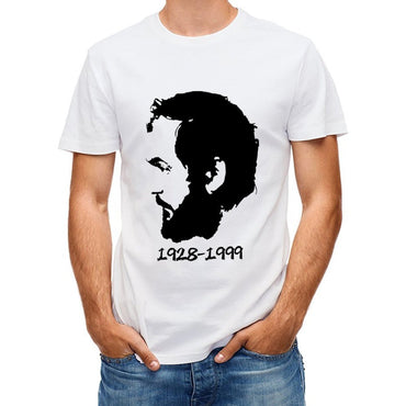 Inkmay Casual Cotton T-shirt Abstract Black And White Design Art Unisex T-shirtAllSeason Cotton T-Shirt