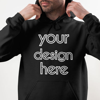 Custom high-quality black hoodie