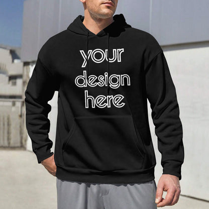 Custom high-quality black hoodie