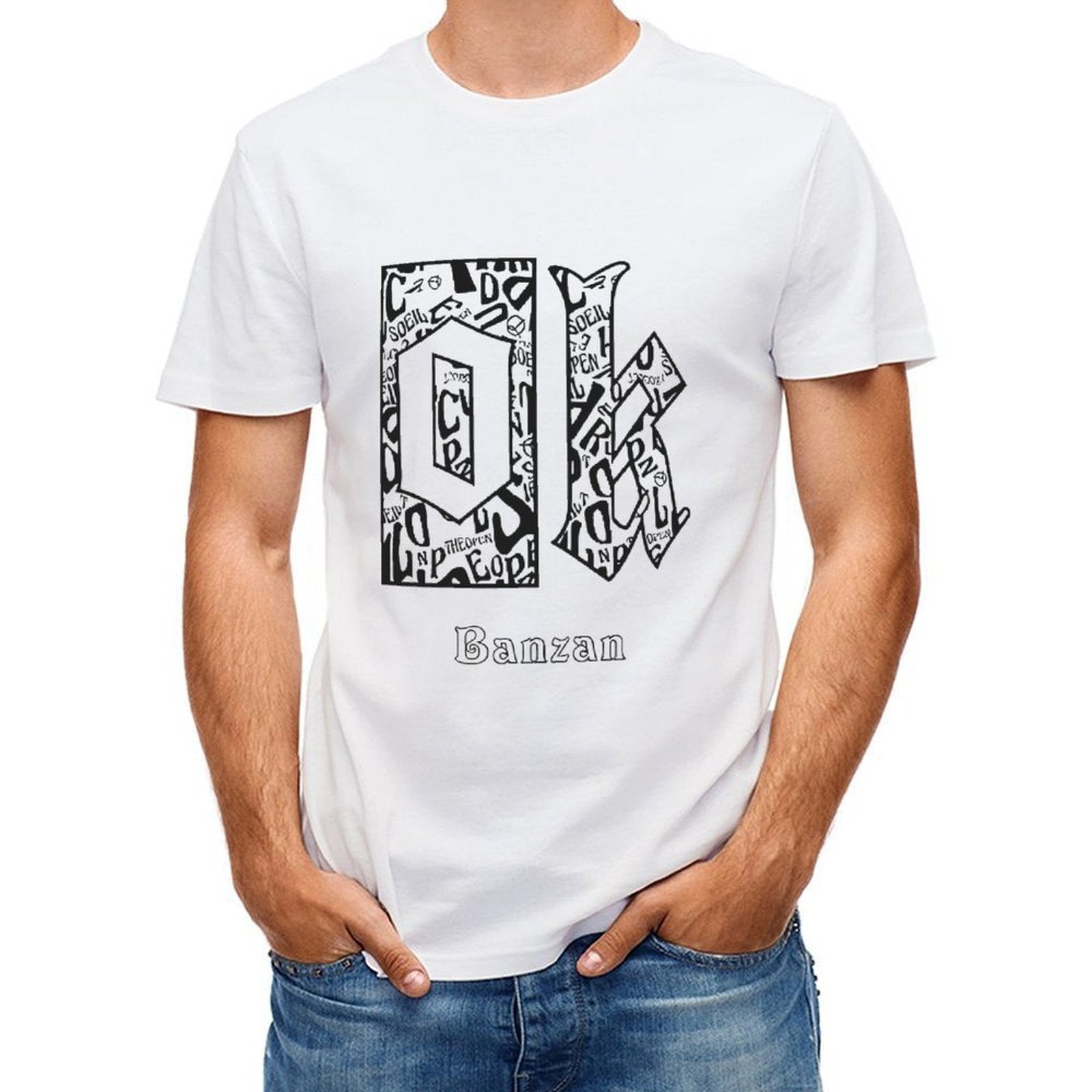 Inkmay Casual Cotton T-shirt Solid Black Background No Pattern Prints Unisex T-shirtOutdoor Midweight T-Shirt