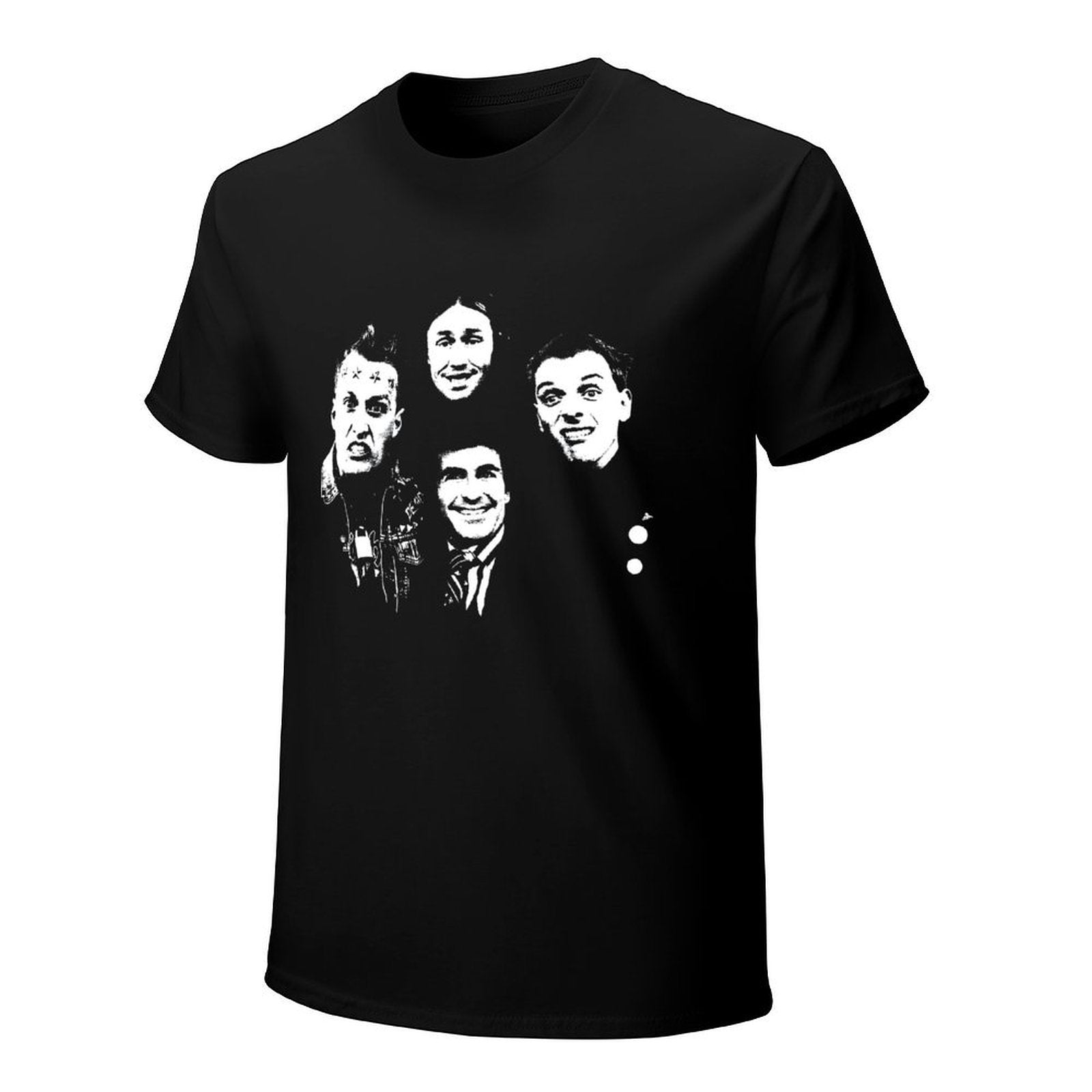 Inkmay Casual  Cotton T-shirt Four Faces With Different Expressions Unisex T-shirtUltra Durable Refined T-Shirt