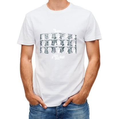 Inkmay Casual Cotton T-shirt Abstract Faces On Grid Background Art Unisex T-shirtComfortLine Studio T-Shirt