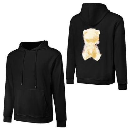 Inlex bear hooded pocket sweatshirt with back detailDouble-Stitched Soft-TouchHoodie