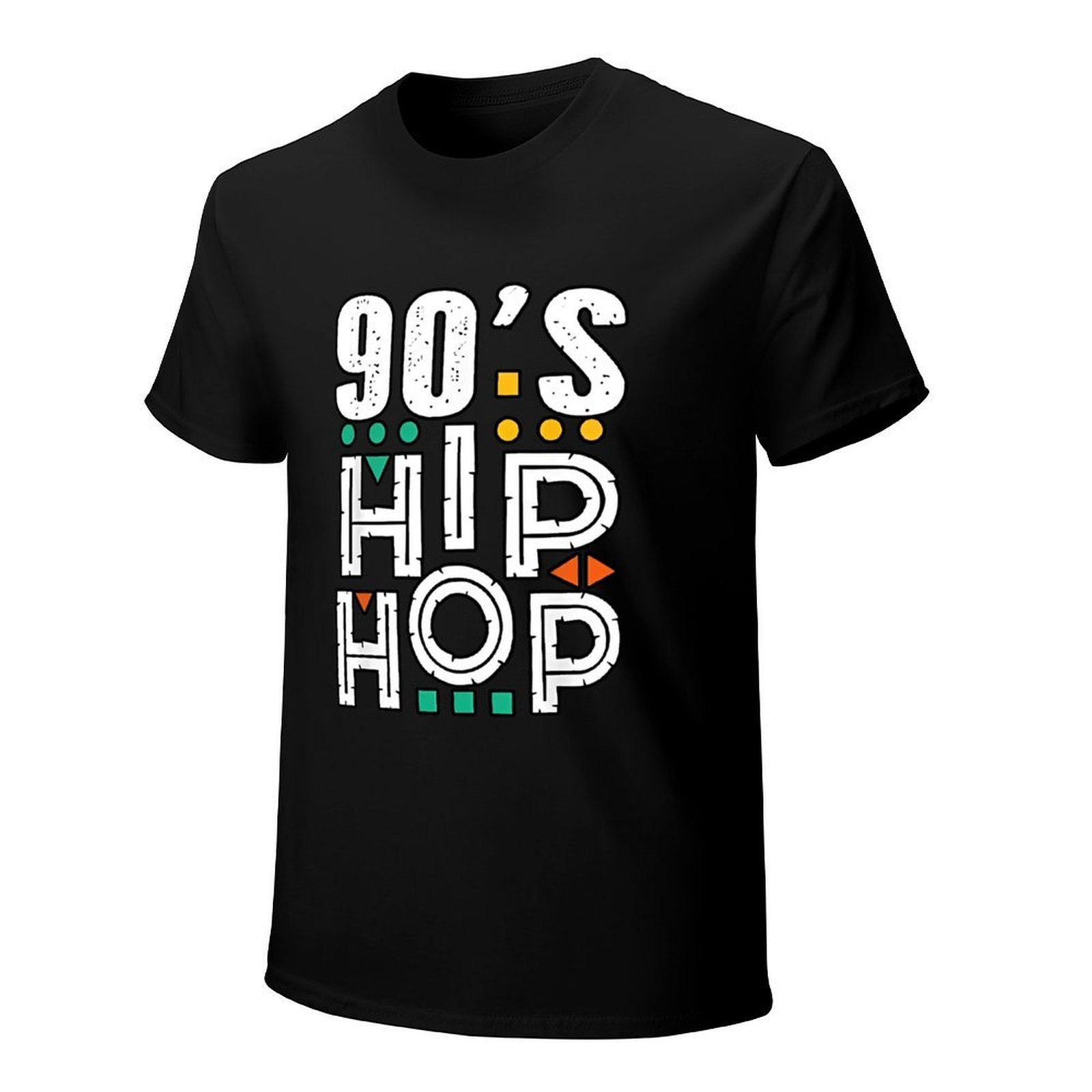 Inkmay Casual  Cotton T-shirt Nineties Hip Hop Pattern Print Design Unisex T-shirtHeavyweight Simple T-Shirt