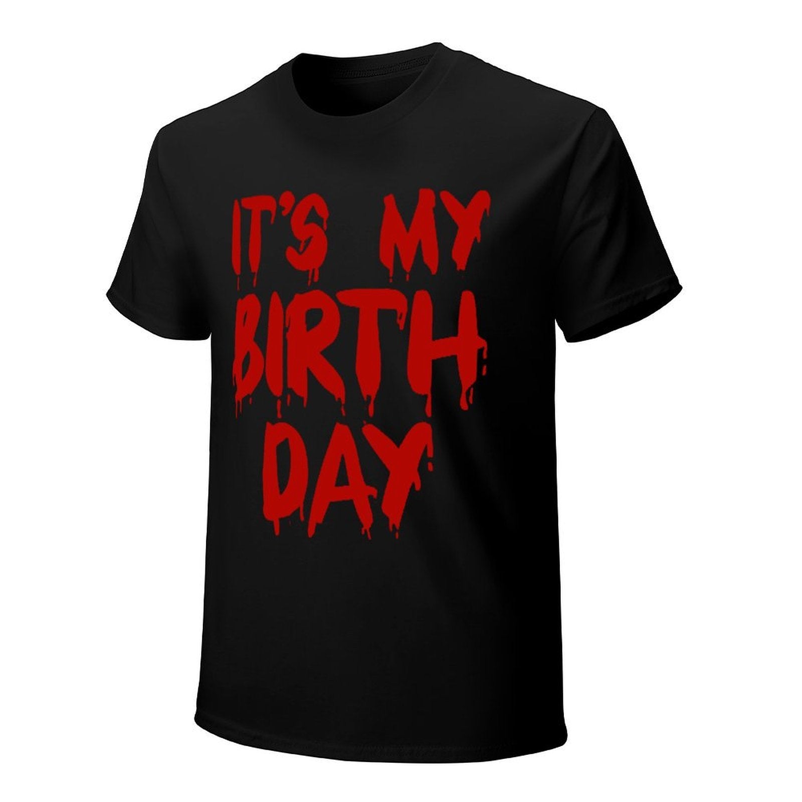 Inkmay Casual  Cotton T-shirt It S My Birthday Day Print Unisex T-shirtUnisex Ultra Durable T-Shirt