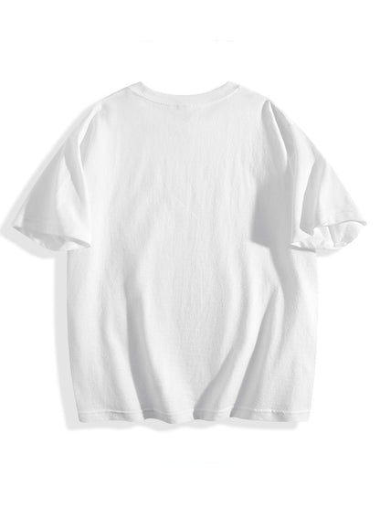 180g pure cotton short-sleeved shirt White