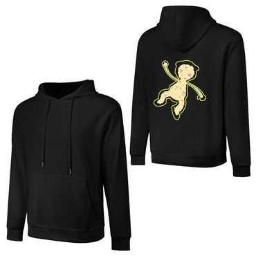 Inlex bear hooded pocket sweatshirt with back detailNatural NeutralHoodie