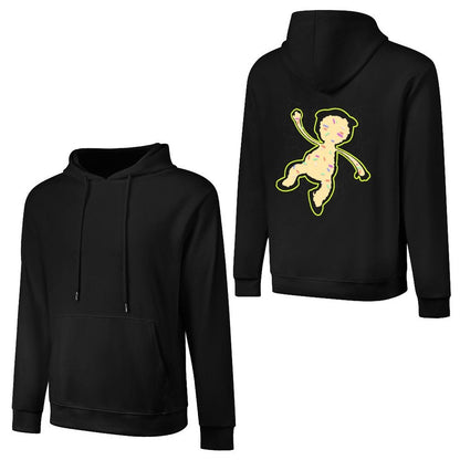 Inlex bear hooded pocket sweatshirt with back detailNatural NeutralHoodie