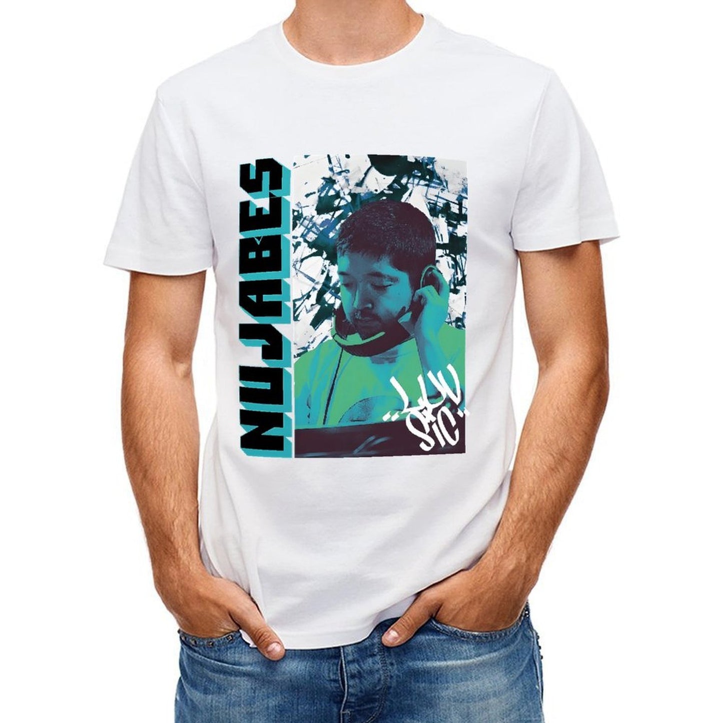 Inkmay Casual Cotton T-shirt Abstract Art With Bold Colors Unisex T-shirt