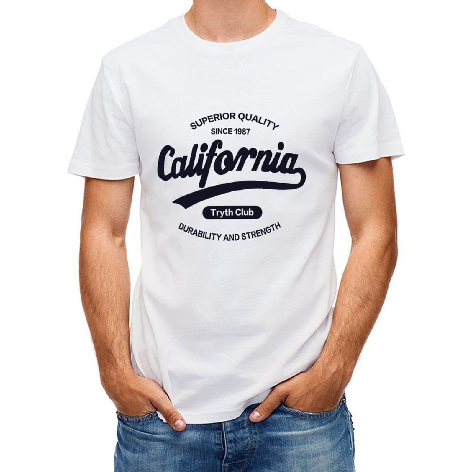 Inkmay Casual Cotton T-shirt Simple Black Background With White Lines Unisex T-shirtEverydayWear SimpleFit T-Shirt