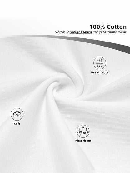 Custom adult heat transfer short-sleeved T-shirts white