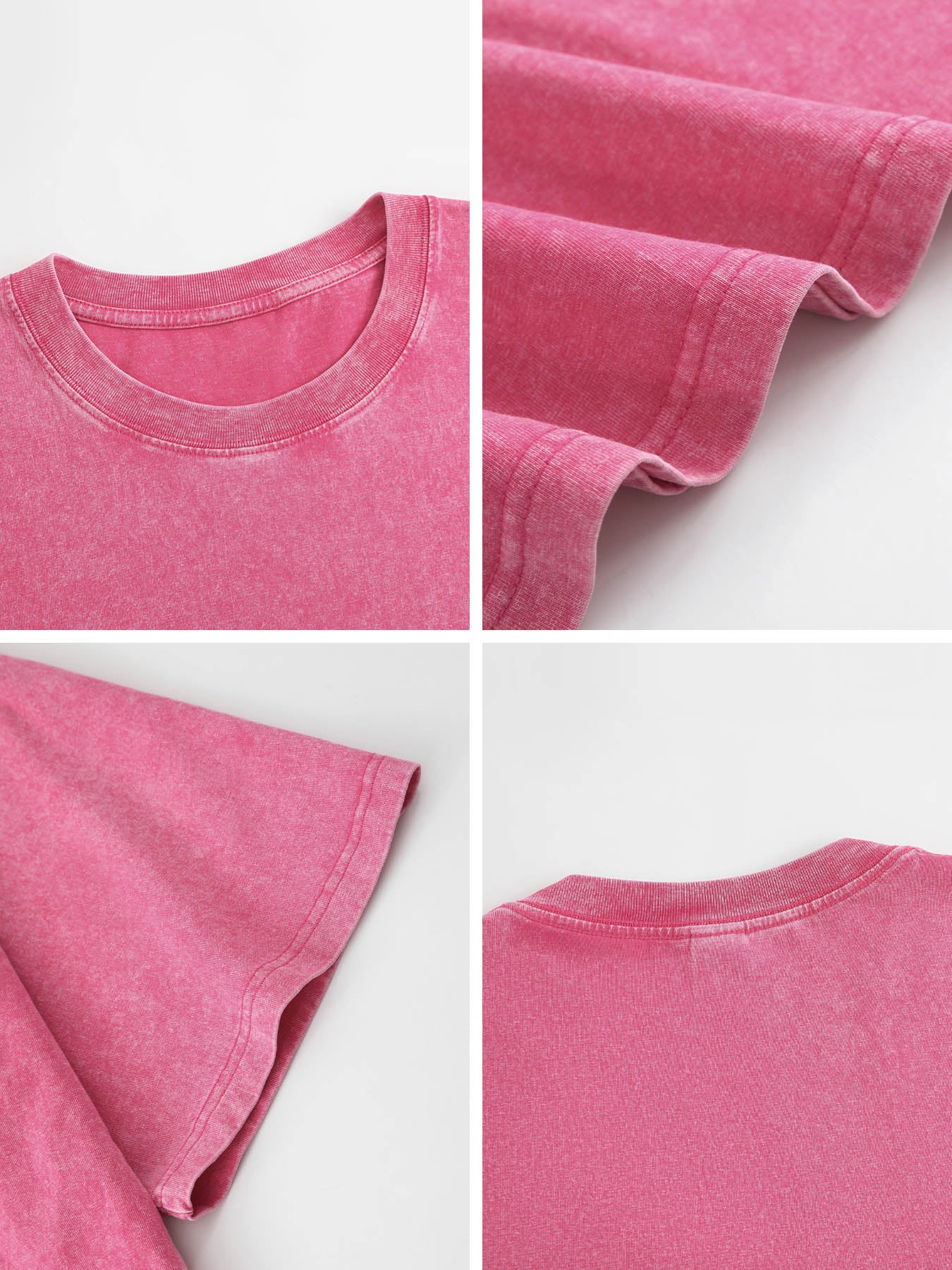230gsm Printed 100% Cotton Pre-washed T-Shirt, Front Print in Rose Red