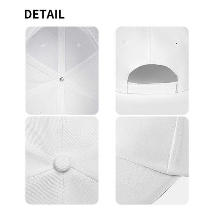 Custom white sandwich baseball cap