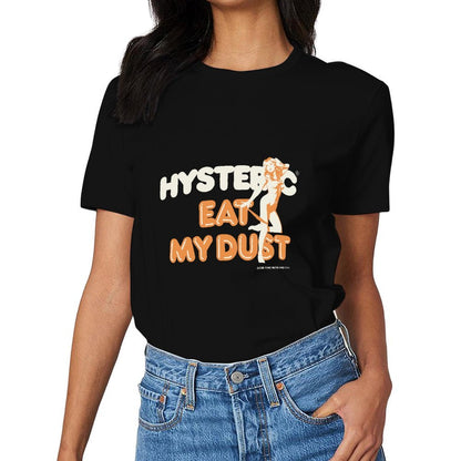 Inkmay Casual Cotton T-shirt Eat My Dust Orange Background Design Unisex T-shirtTrueFit Lifestyle T-Shirt