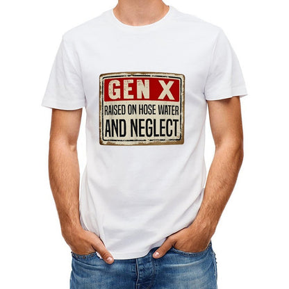 Inkmay Casual Cotton T-shirt Card Design With Red Crosses Unisex T-shirtHeritage Fitted T-Shirt