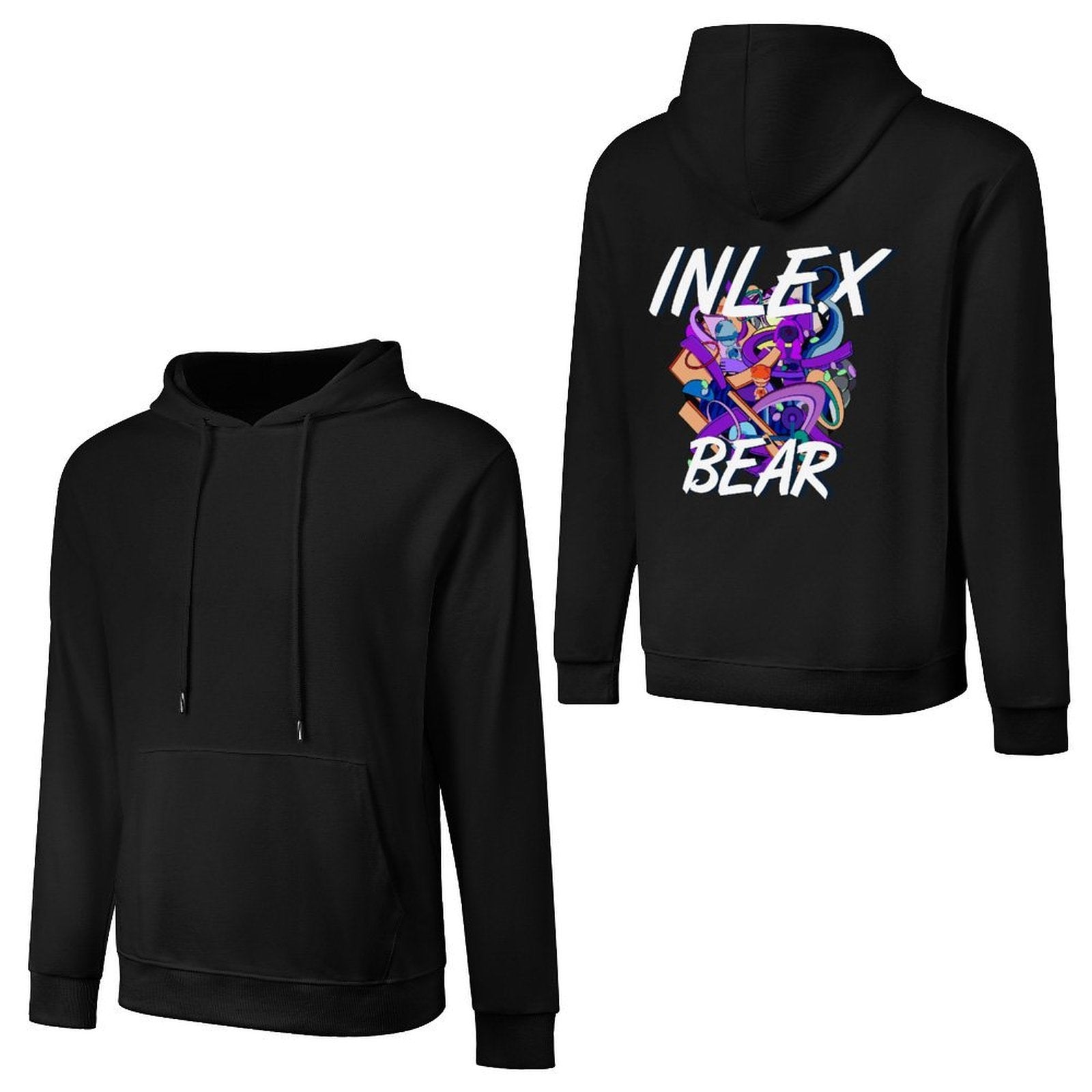 Inlex bear hooded pocket sweatshirt with back detailDailyFit DailyHoodie