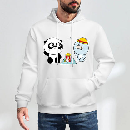 Outdoor Relaxed Front Graphic Hoodies