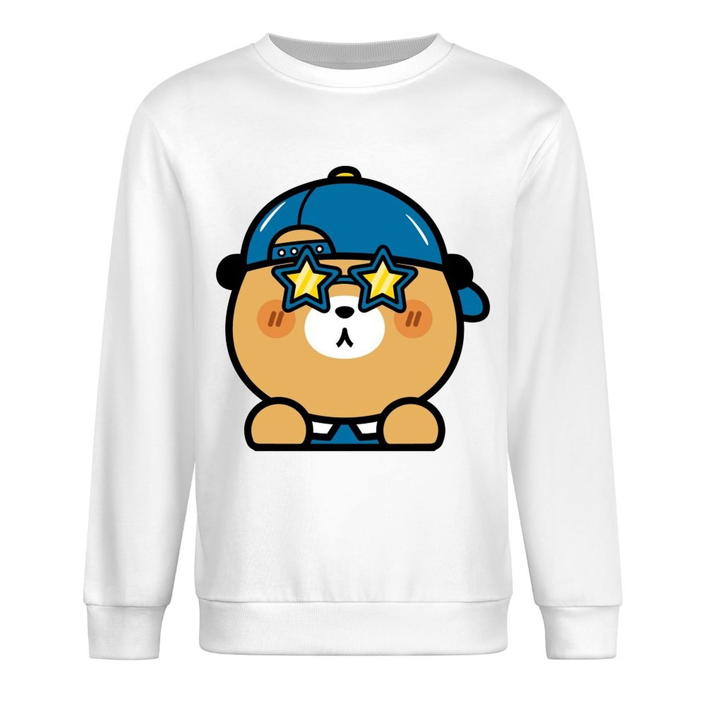 Front Patterned Long Sleeve TopRegular Pure