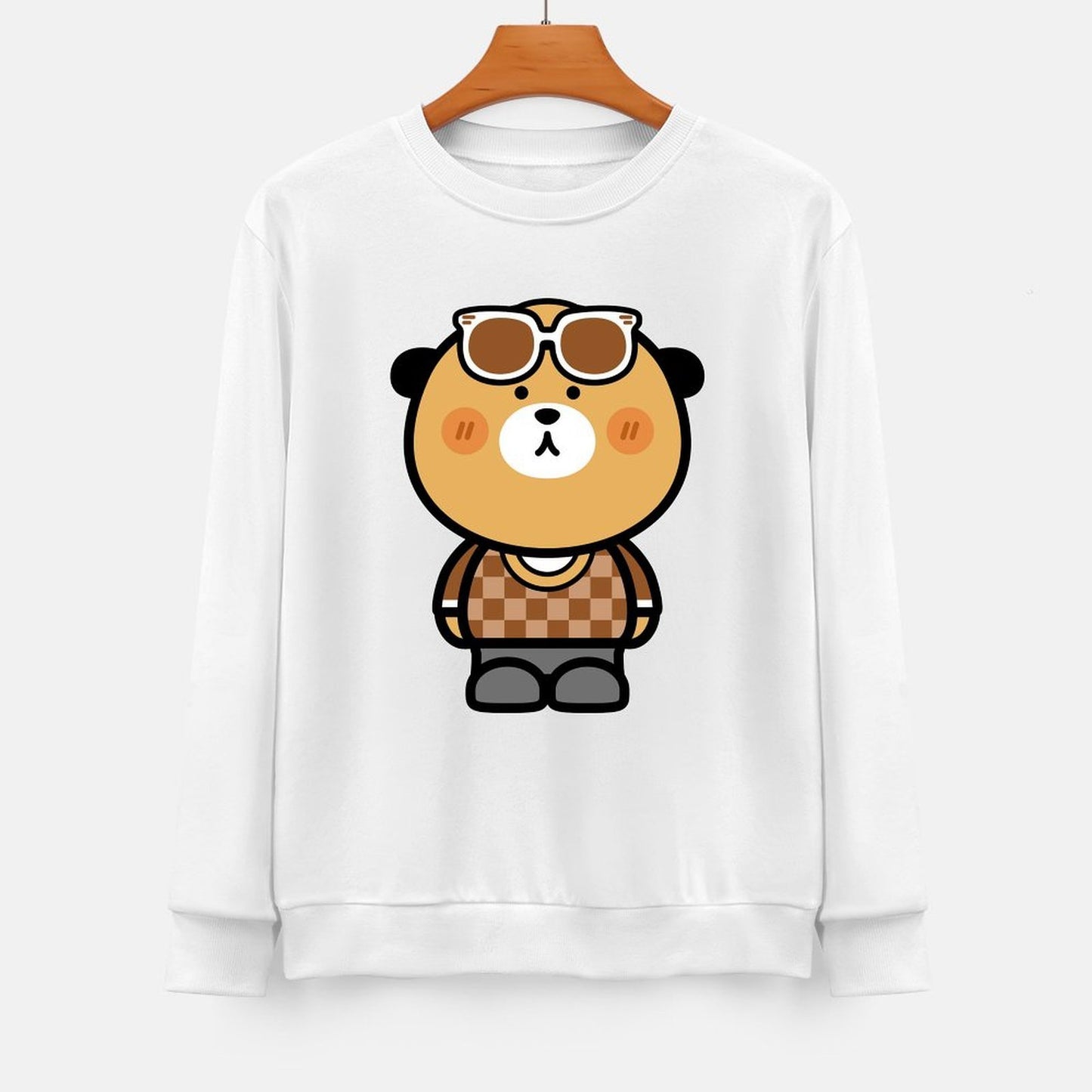 Front Patterned Long Sleeve TopLightweight Vibrant Colors