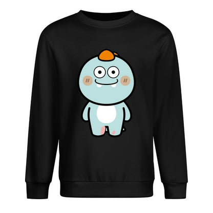 Front Patterned Long Sleeve TopLooseFit StreetFit