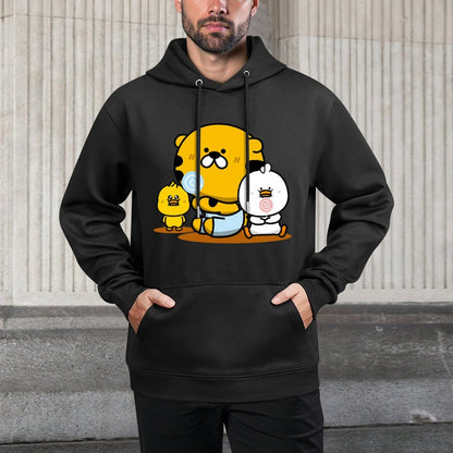 Essential Soft-Touch Front Graphic Hoodies