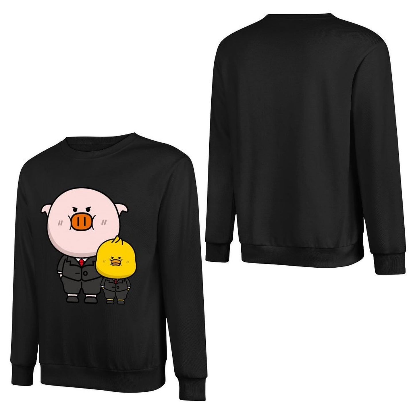 Front Patterned Long Sleeve TopPlain Studio