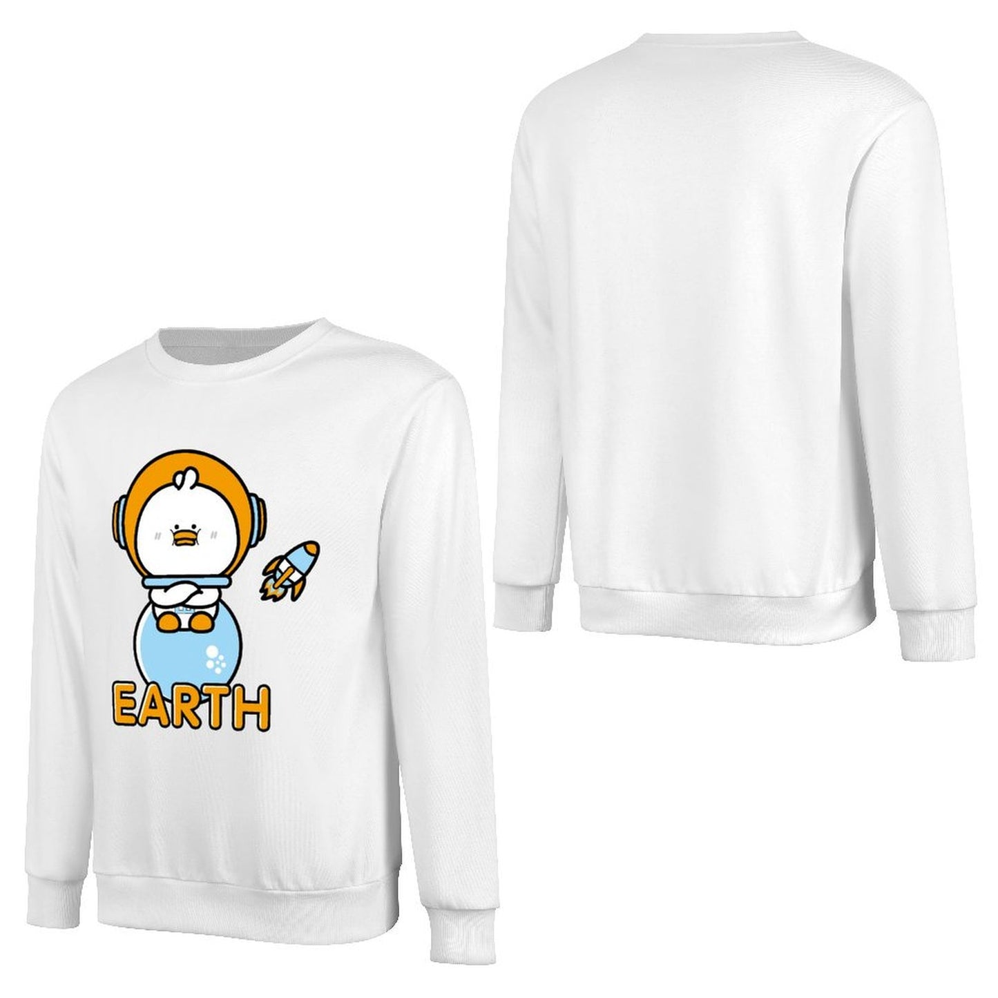 Front Patterned Long Sleeve TopClassic Fit TrueComfort