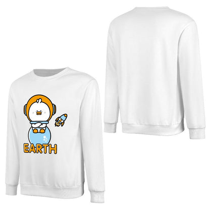 Front Patterned Long Sleeve TopClassic Fit TrueComfort