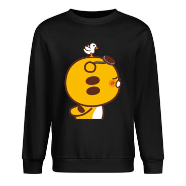 Front Patterned Long Sleeve TopClassicFit RelaxFit